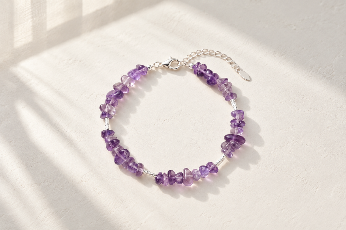 Should I buy an amethyst bracelet or an amethyst necklace to wear every day?