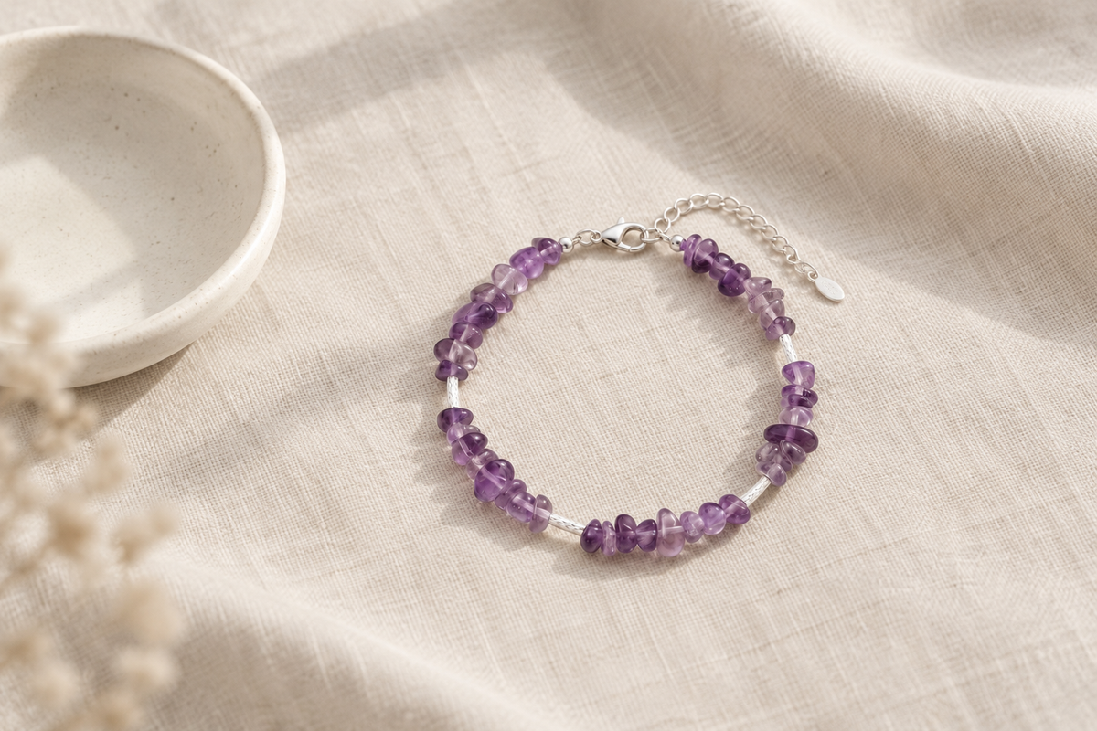 What is the price of an amethyst bracelet: 8mm vs 13mm beads, which is better for your budget?
