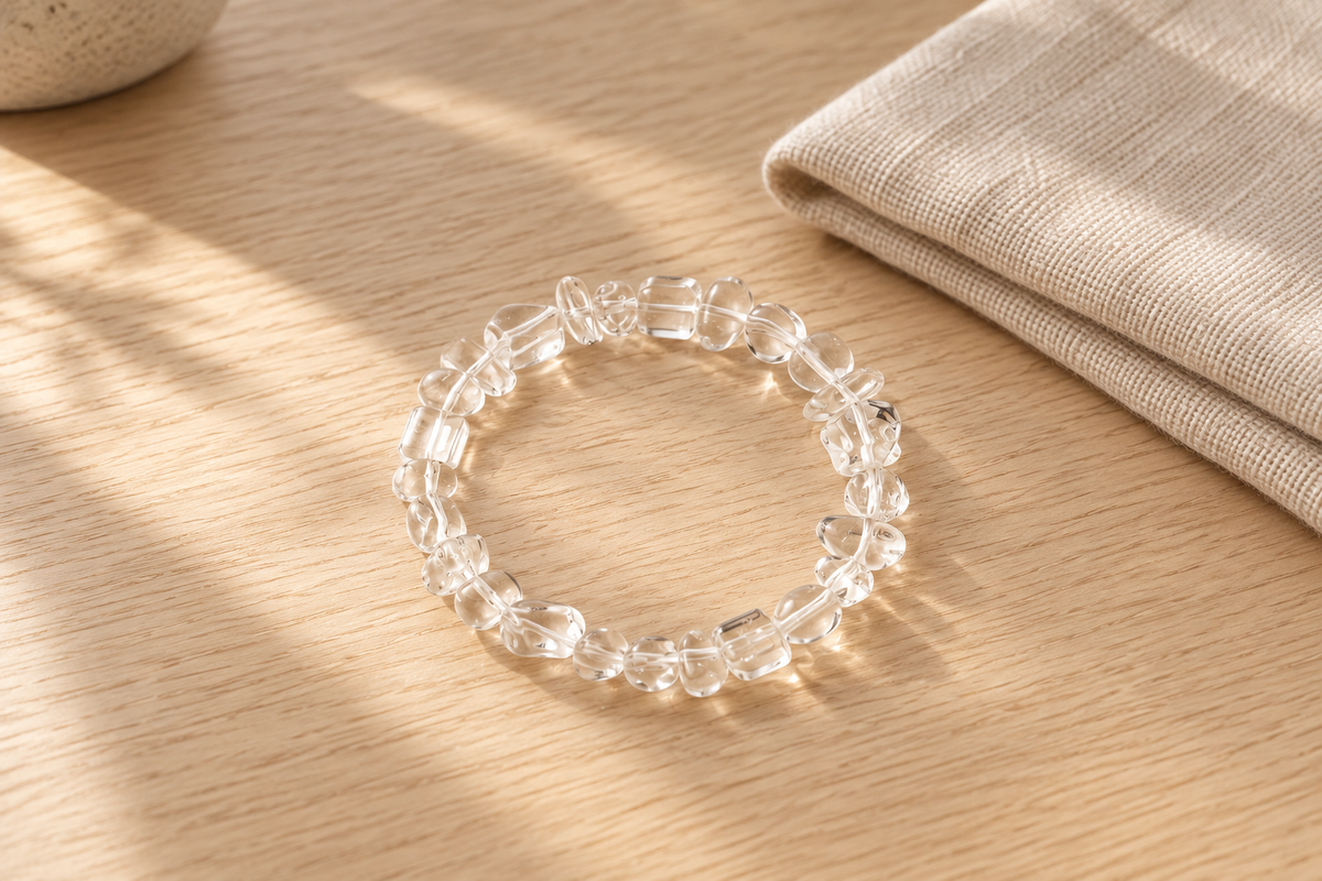 What Does an Amethyst and Clear Quartz Bracelet Symbolize?