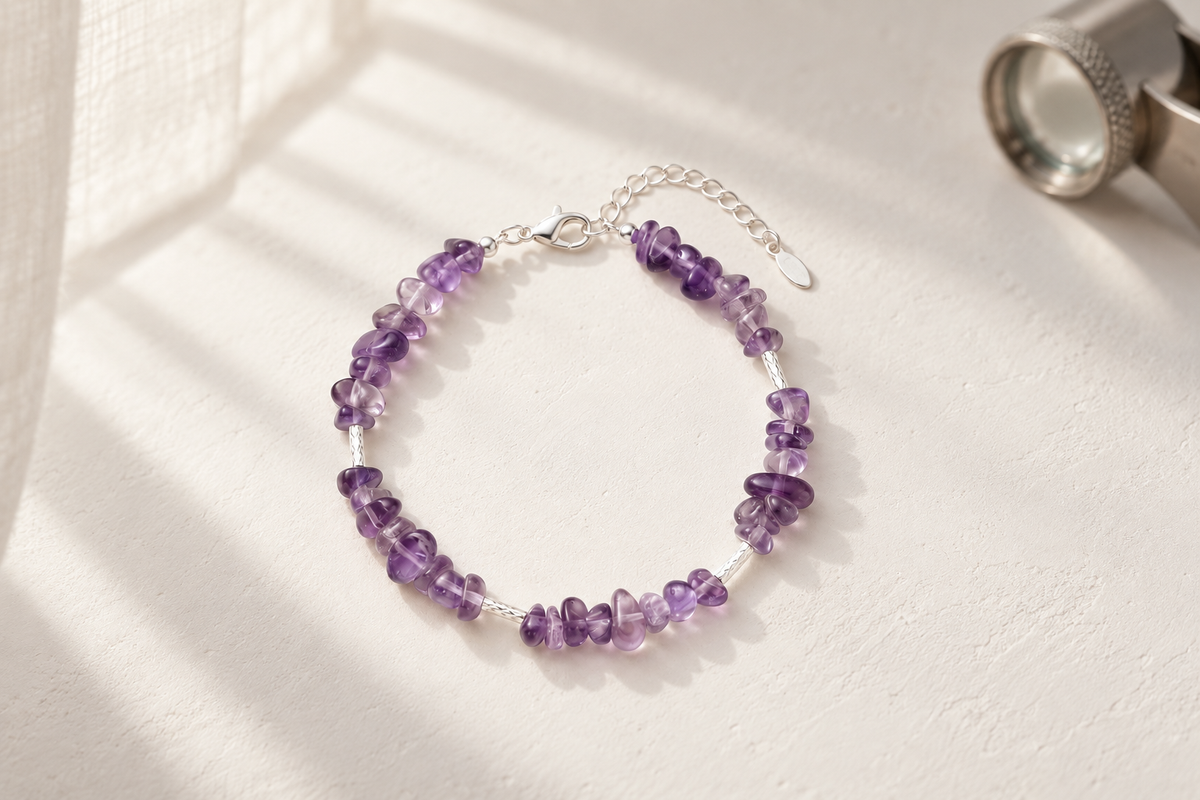 Real Amethyst vs Clear Quartz Beads: How Can You Tell Which Is Which in a Bracelet?