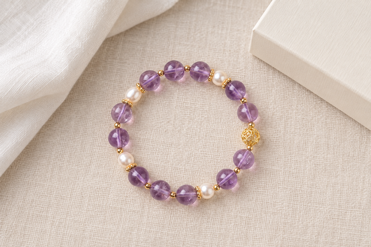 Amethyst vs moonstone: which crystal bracelet is better for your mom?