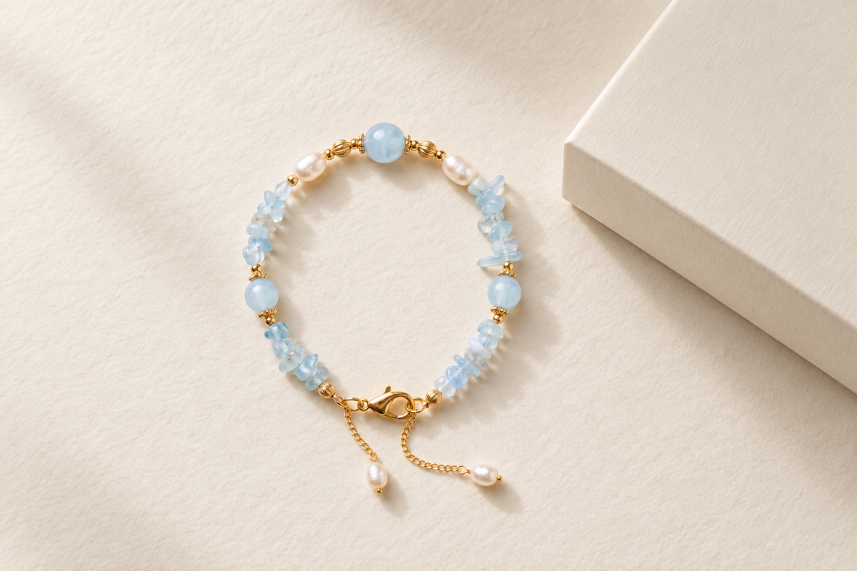 Is an aquamarine bracelet a suitable gift for a baby?