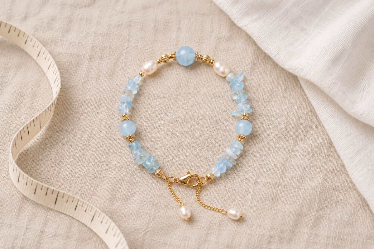 Small Beads vs Large Beads: Which Aquamarine Bracelet Is Better for a Kid's Gift?