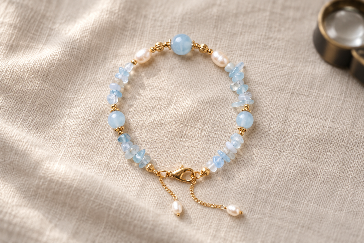 Where can I find a baby bracelet with real pearls?