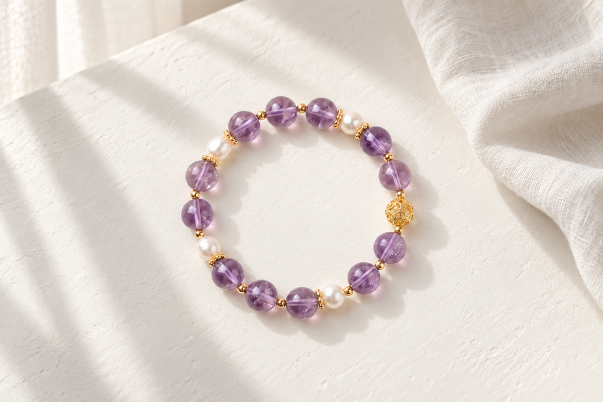 How do I clean a silver and pearl bracelet?