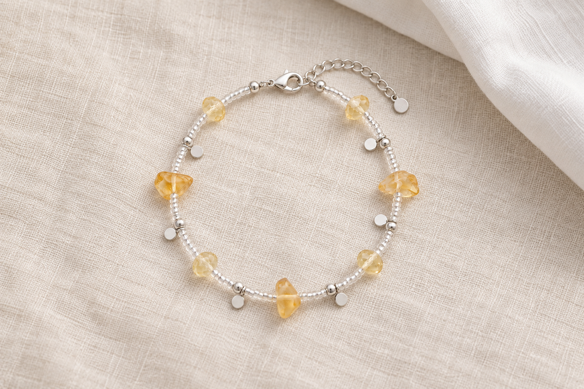 Where can I find a clear crystal bracelet for men, and which one is worn for confidence?