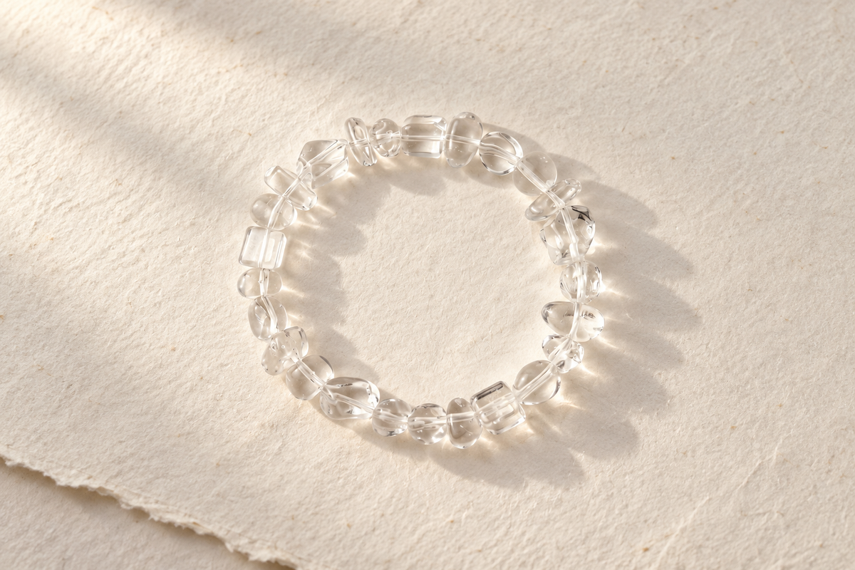 Which clear quartz bracelet should I wear for confidence?