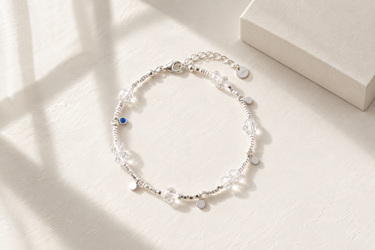 Is a clear quartz bracelet a good choice for kids, and what size fits?