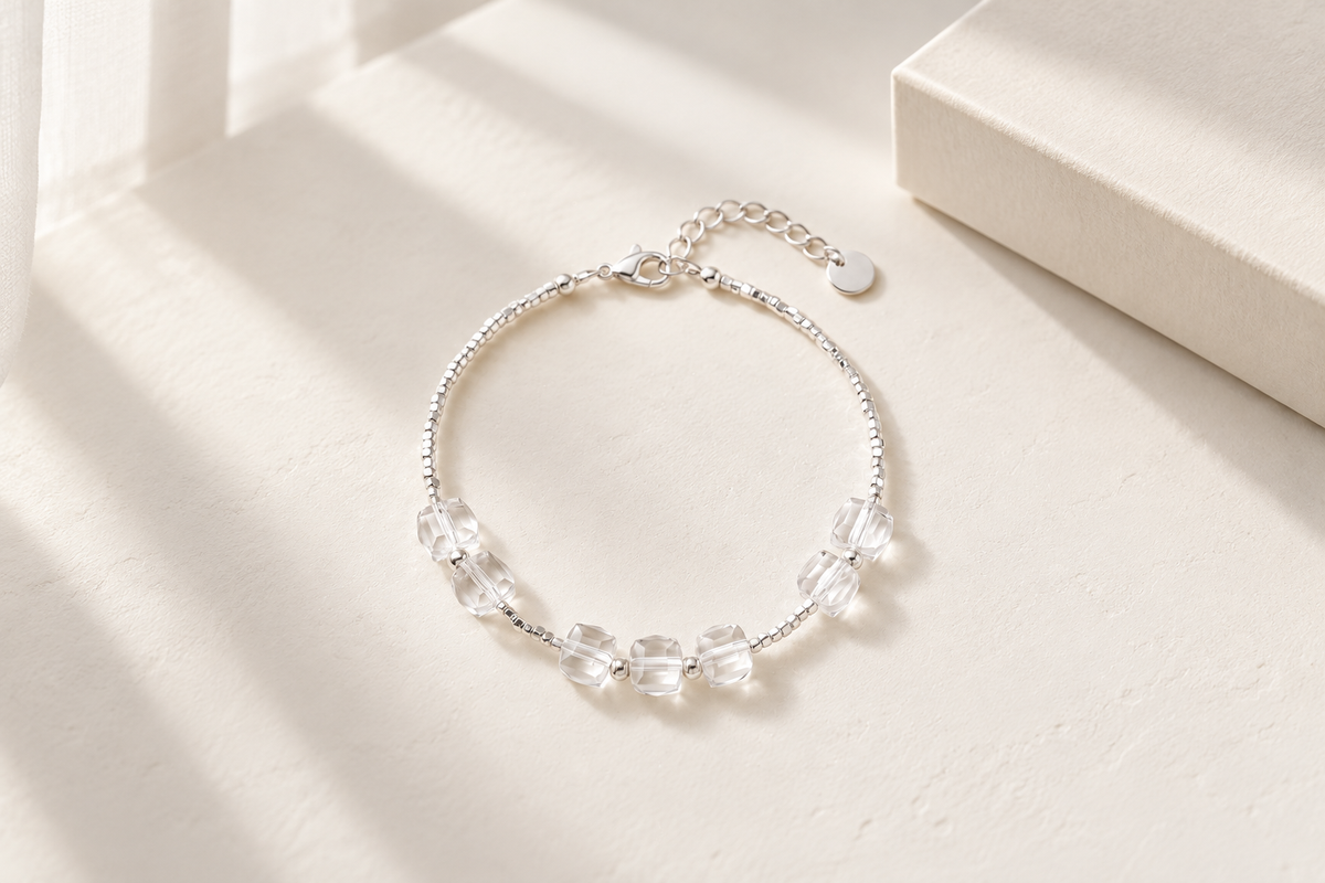 Where can I find a clear quartz bracelet for kids?