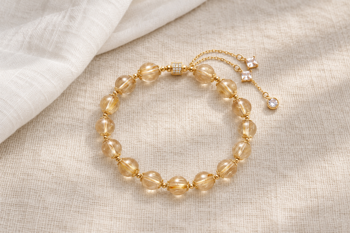 Which crystal bracelet is traditionally worn by men for confidence?