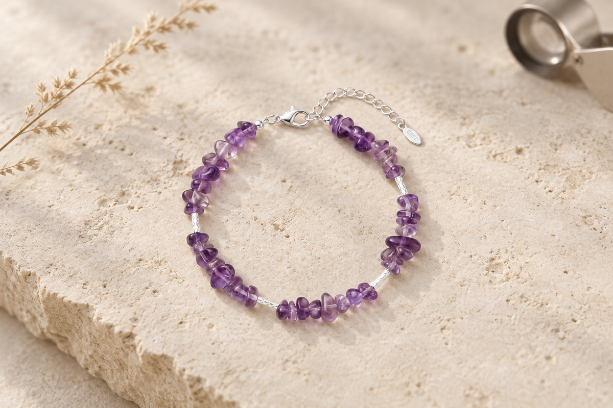 Dyed Amethyst vs Natural Amethyst: Which Is Better for a Bracelet?
