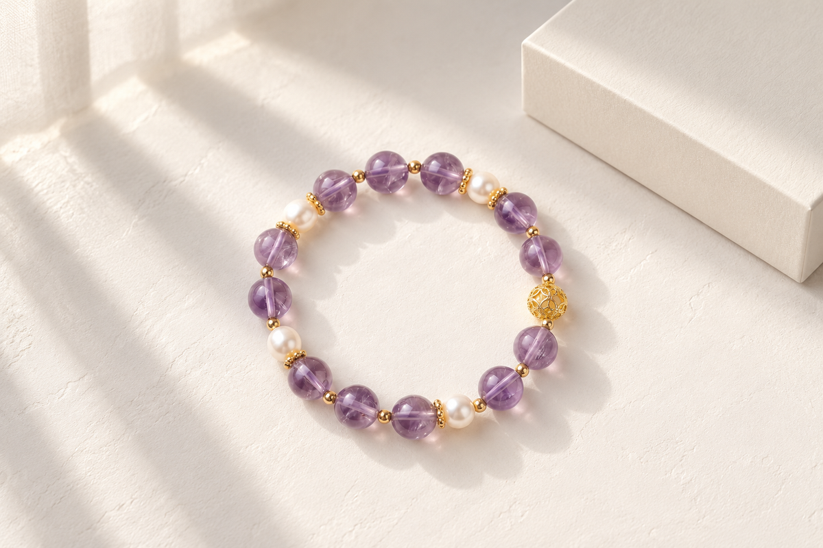 Pearl-only vs amethyst freshwater pearl bracelet: which is better for a wedding gift?