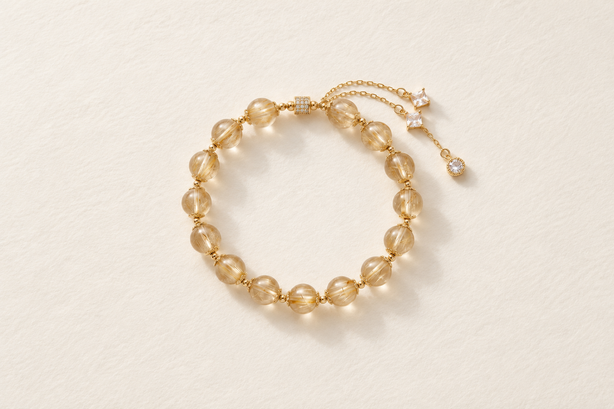 10 mm vs 12 mm Gold Rutilated Quartz Bracelet: Which Size Is Better for Everyday Wear?