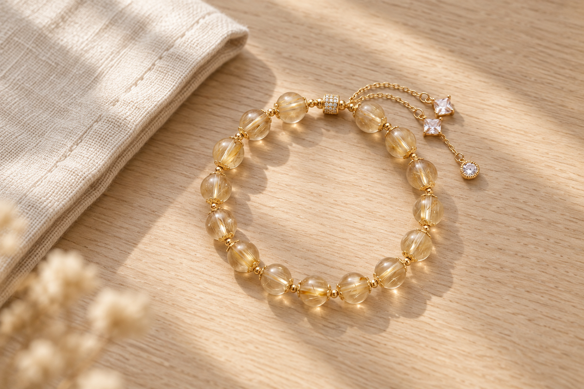 What Is a Fair Price for a Gold Rutilated Quartz Bracelet?