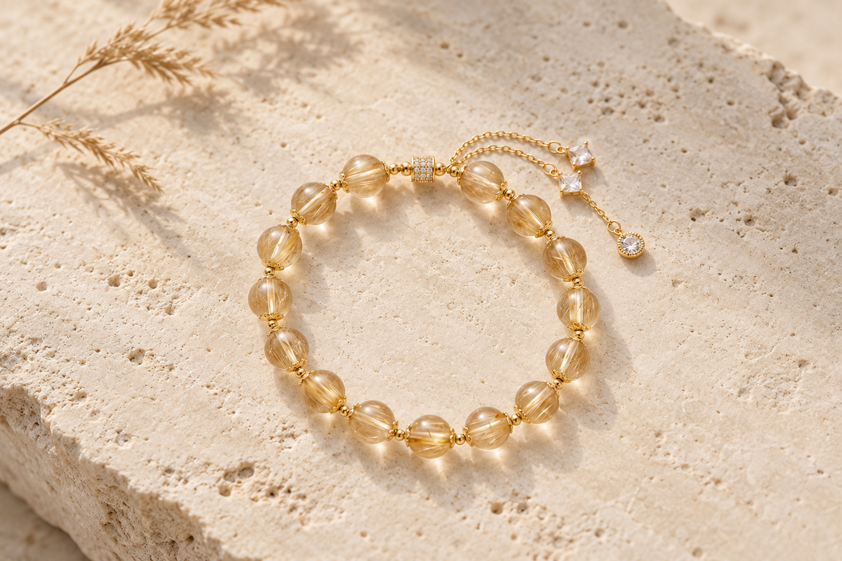 Is Gold Rutilated Quartz Rare, and Does That Make a Bracelet Worth More?