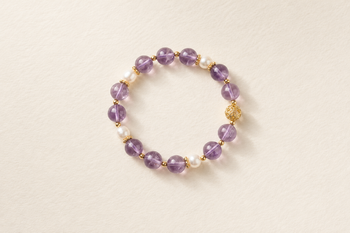 Are pearl bracelets a good choice for men, and which one does crystal lore tie to patience?