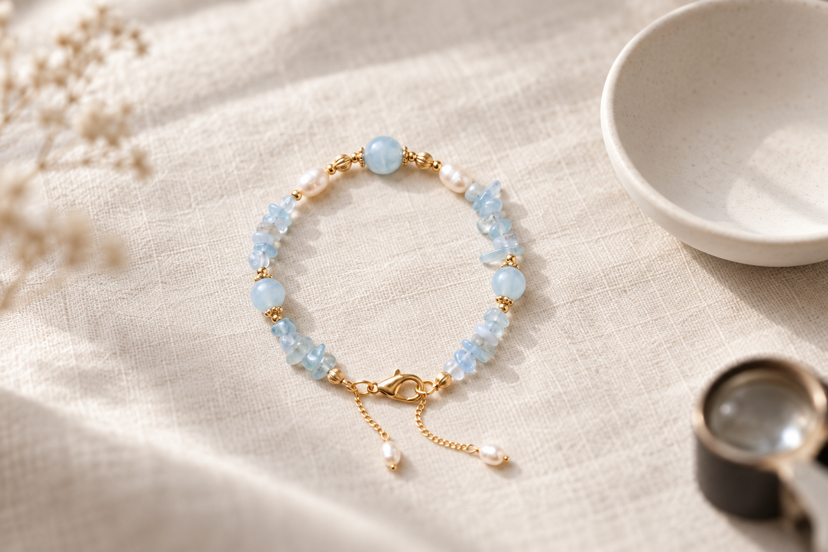How can I tell if a pink pearl bracelet is real and not dyed?