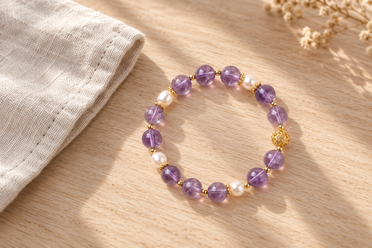 Where can I find a purple crystal vine bracelet?