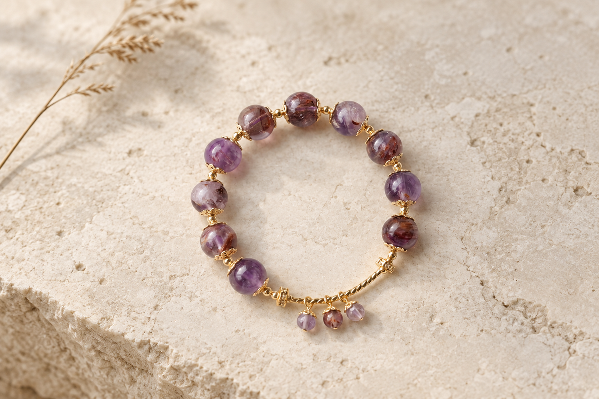 Red Phantom Quartz Bracelet vs Purple Phantom Quartz Bracelet: Which Is Better for a Growth-Themed Stack?