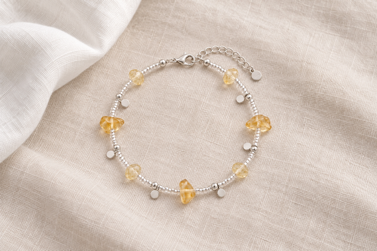Silver Citrine Bracelet vs Gold Citrine Bracelet: Which Is Better for Men's Styling?