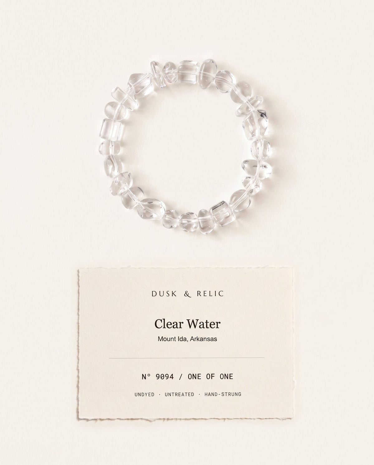 Clear Water — How Do You Care for a Clear Quartz Bracelet?