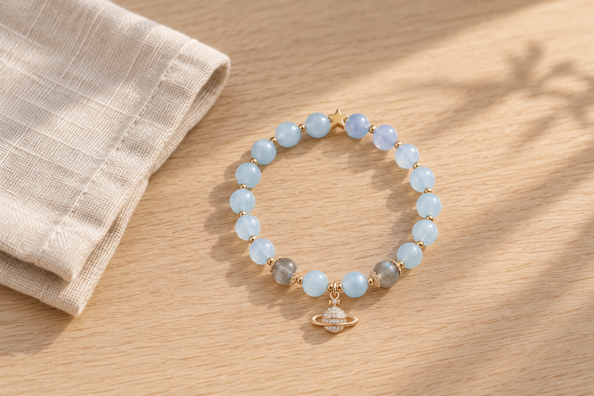 Where can I find an aquamarine bracelet for men?