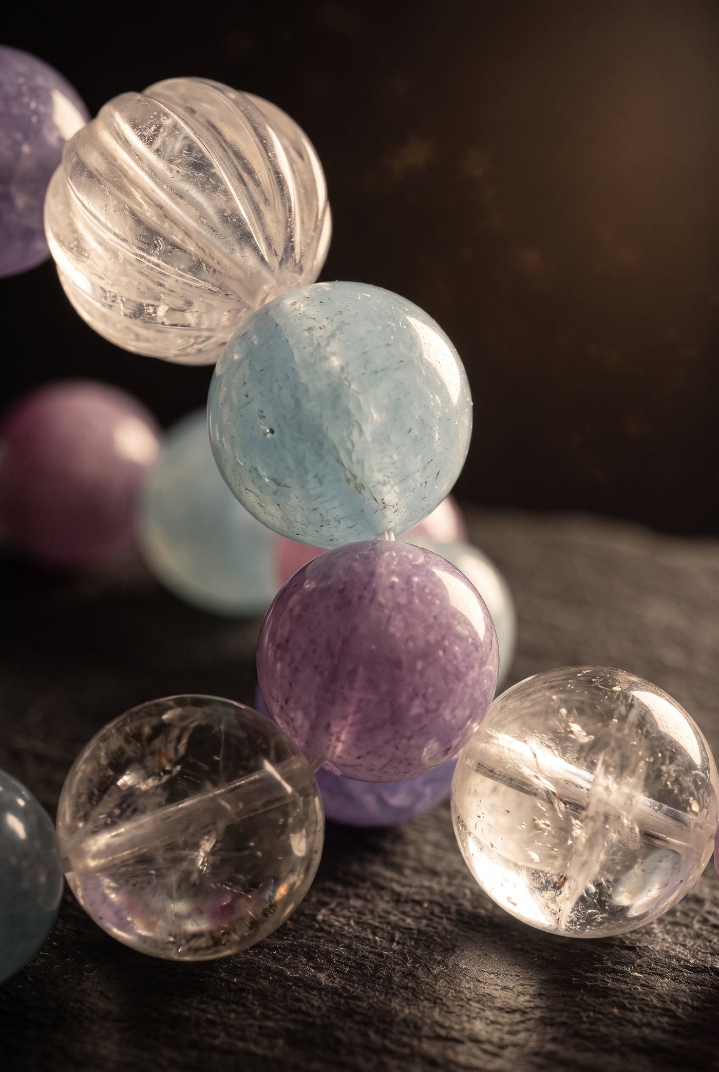 Sea Glass — bead texture detail