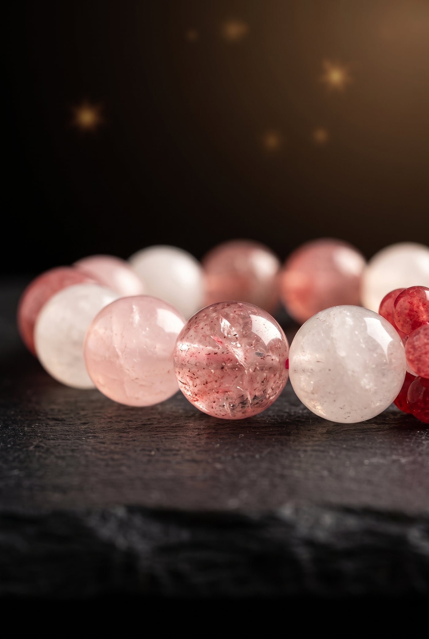 First Blush — bead texture detail