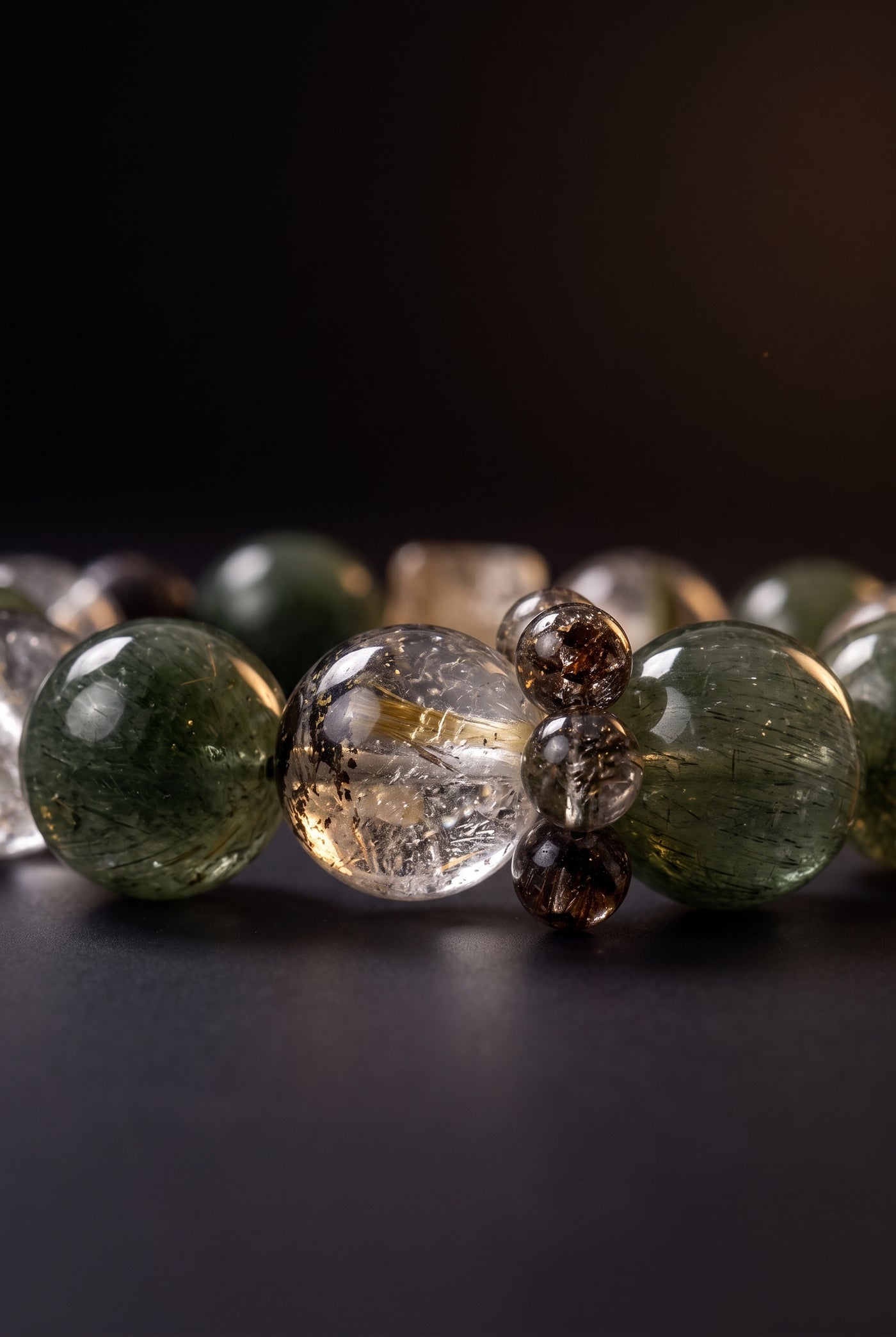 Evergreen — bead texture detail