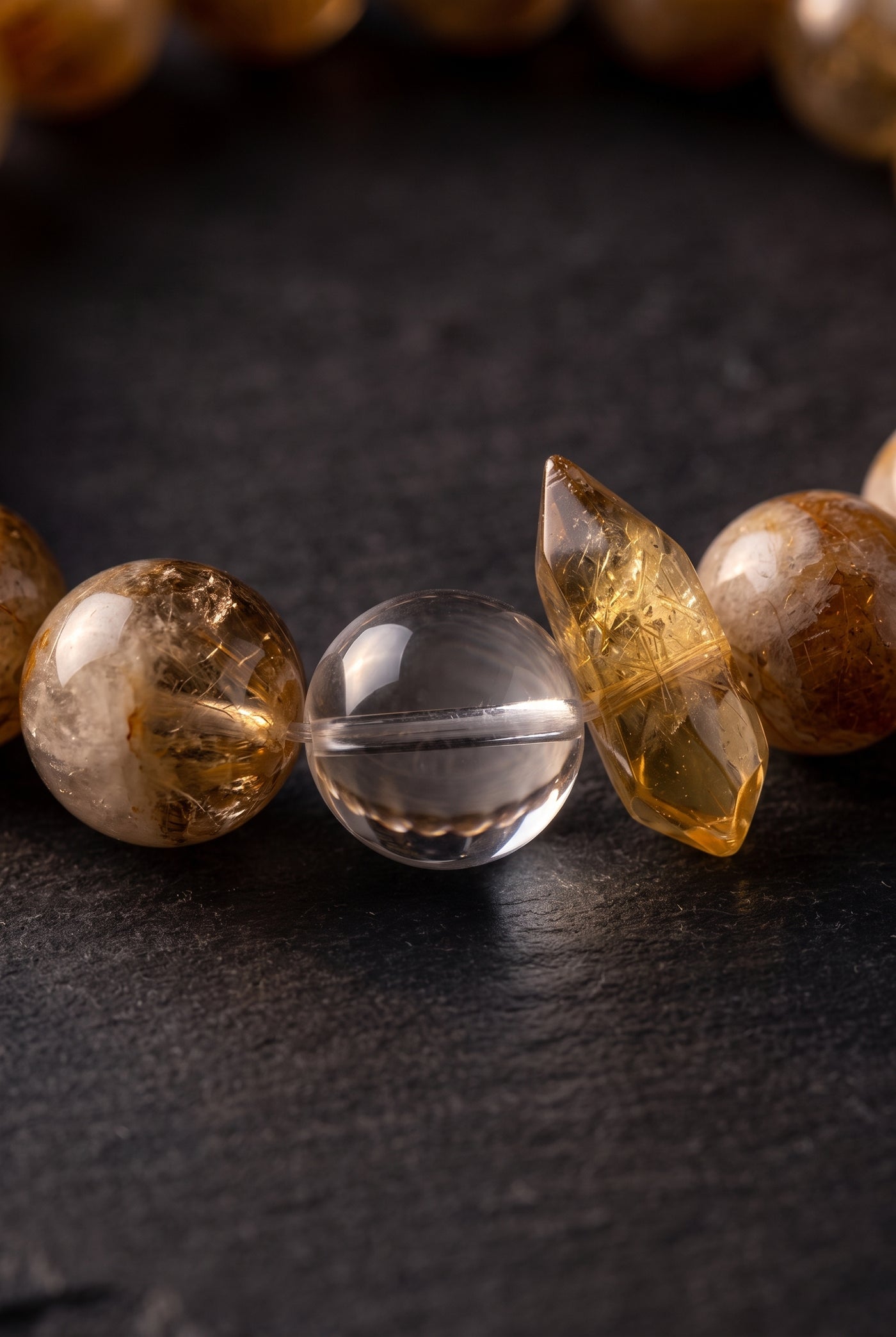 Goldthread — bead texture detail