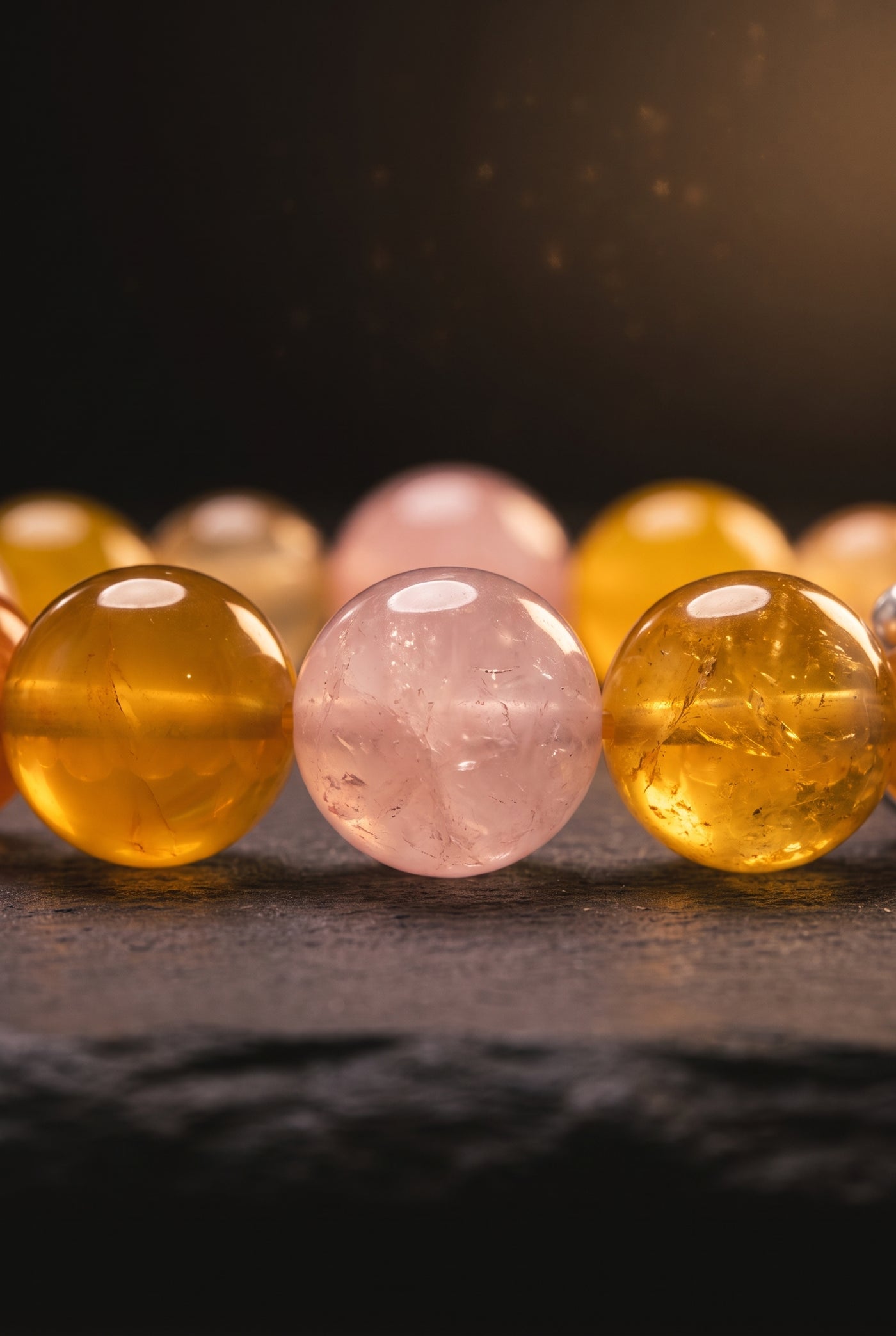 Honeyed — bead texture detail