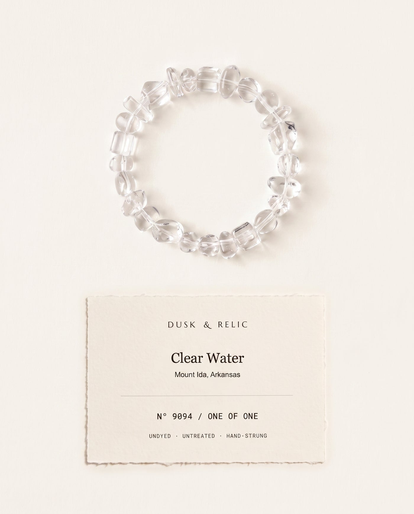 Clear Water — One of One card — Dusk & Relic