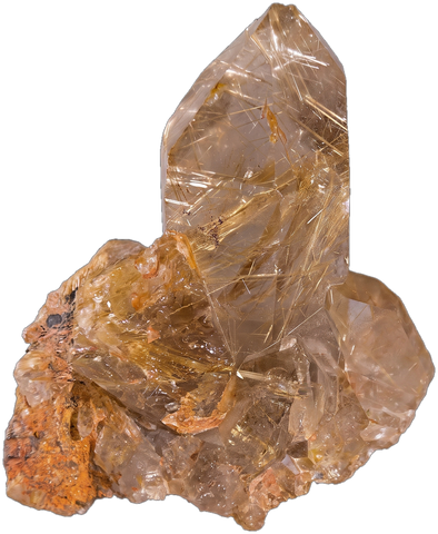 Golden Rutilated Quartz rough specimen