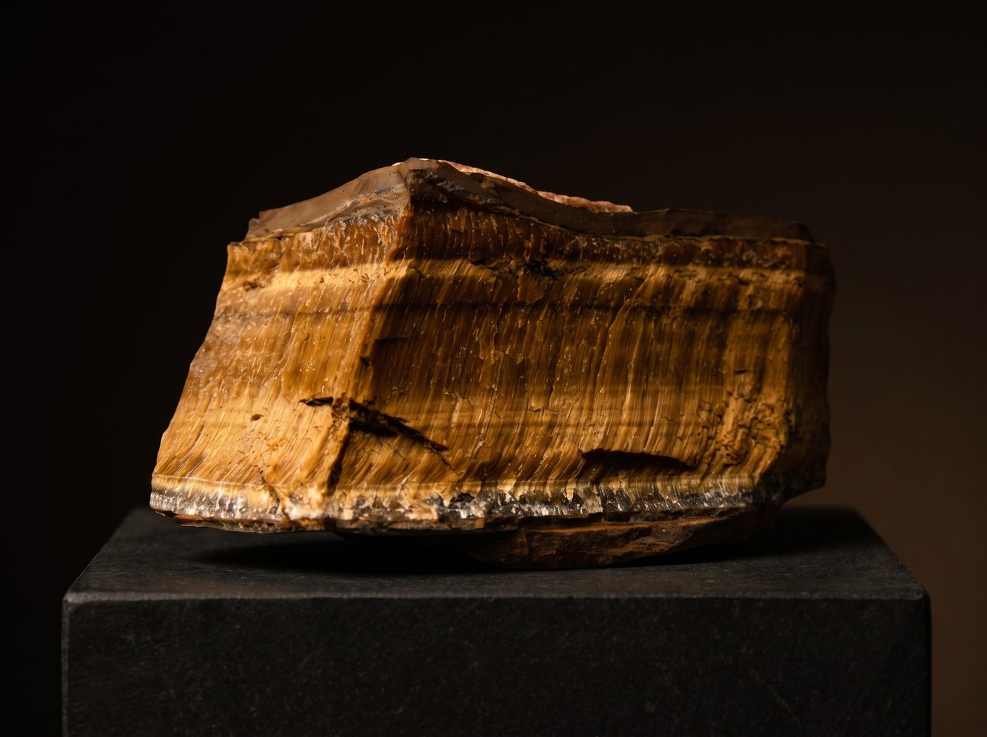 Tiger Eye on dark stone